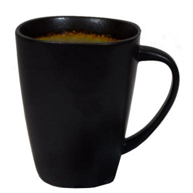 Kubek Artystyczny Brązowo-Szczelinowy z Wnętrzem Fioletowo-Żółtym