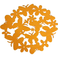 Okrągła serweta filcowa w kolorze pomarańczowym 25 cm