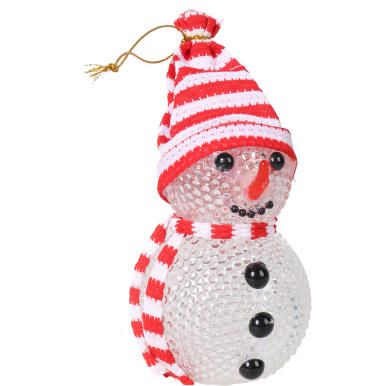 Dekoracja świetlna bałwanek led 13 cm 