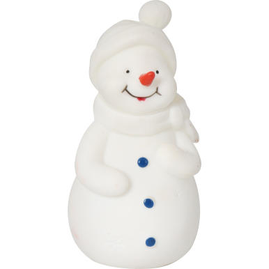 Podświetlany Bałwanek LED 12.5cm – Dekoracja Świąteczna Zasilana Bateriami