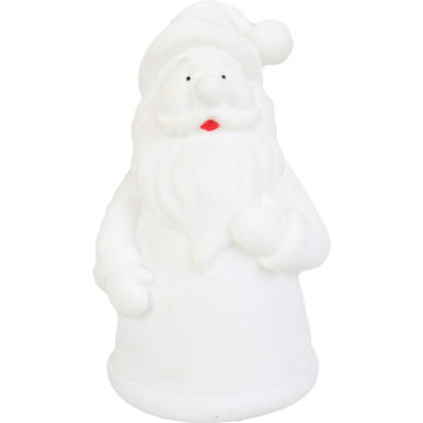 Podświetlana Figurka Mikołaja z Kolorowym Światełkiem LED, 12.5 cm