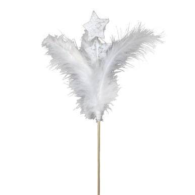 Biała Galaktyka na Pik - Pi&oacute;rka i Gwiazdki 32x12cm