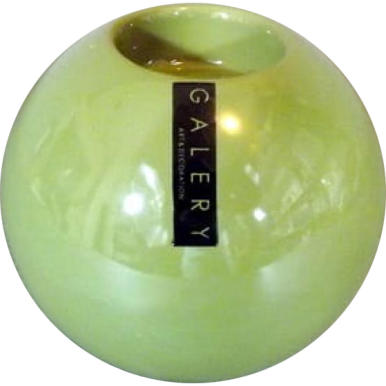 Świecznik ceramiczny w kolorze oliwkowym 11x11x10 cm