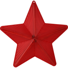 Dekoracyjna czerwona gwiazda LED płynące światło