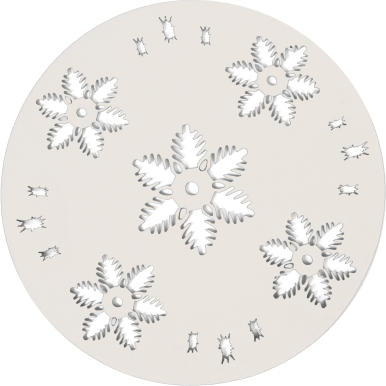 Okrągła Serweta Filcowa Koloru Kremowego, 30 cm