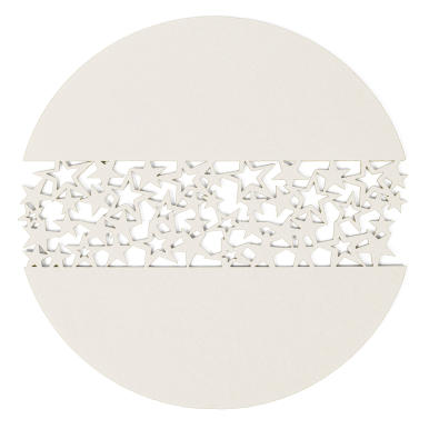 Okrągła Serweta Filcowa Koloru Kremowego o Średnicy 30cm