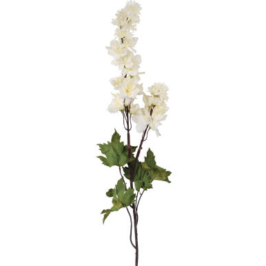 Sztuczna Gałązka Ostróżki Białej o Długości 110 cm w Odcieniach Jesiennych