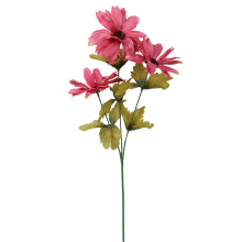 Sztuczna Gałązka Różowych Margaret w Jesiennych Odcieniach 60 cm