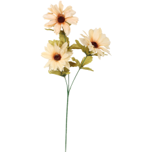 Gałązka Kremowych Margaretek - Sztuczny Kwiat Jesiennych Odcieni 60cm