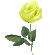 Sztuczna róża pojedynka w kolorze żółtym 68 cm