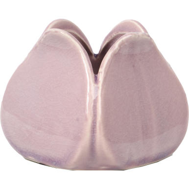 Wazonik ceramiczny w kształcie kwiatu wrzosowy 8x7 cm