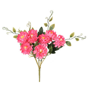 Bukiecik 7 kaczeńcy w kolorze różowym z dodatkami