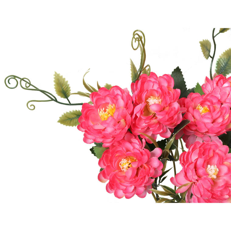 Bukiecik 7 kaczeńcy w kolorze różowym z dodatkami