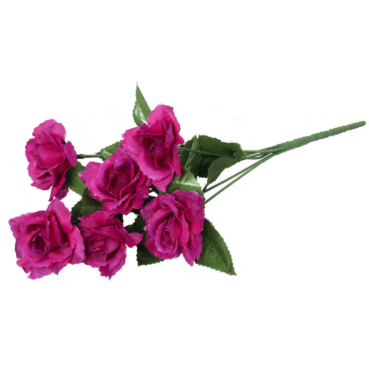Bukiet 6 różyczek w kolorze fioletowym