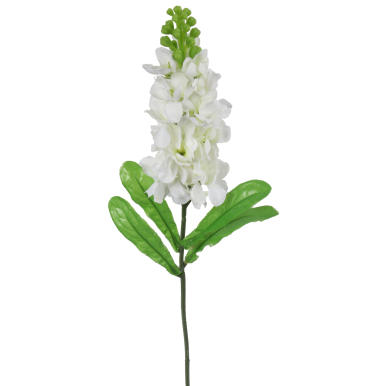 Sztuczna Gałązka Lewkonii Białej, 55 cm