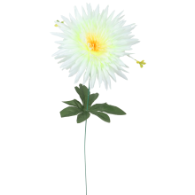 Sztuczny Kwiat Aster w Kolorze Białym o Wysokości 55 cm