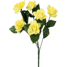 Bukiet 6 różyczek w kolorze żółtym
