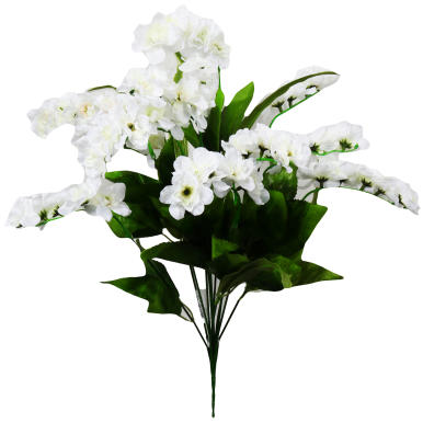 Bukiet 12 Białych Frezji o Wysokości 46 cm