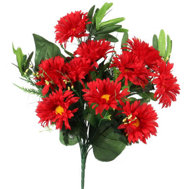 Bukiet 18 gerber z dodatkami