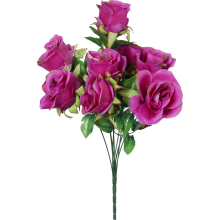 Bukiet 9 róż w kolorze fioletowym