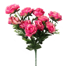 Różowy Bukiet z 12 Róż o Wysokości 50 cm
