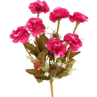 Bukiet 7 goździków w jesiennym różowym kolorze