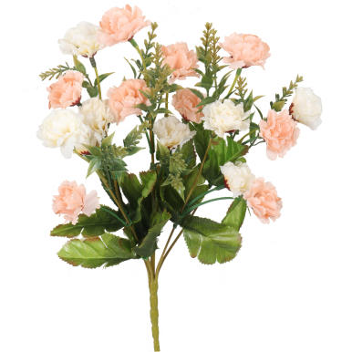 Bukiet kremowo-łososiowych jesiennych kwiatów