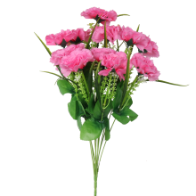 Różowy Bukiet z 12 Goździków o Wysokości 45 cm