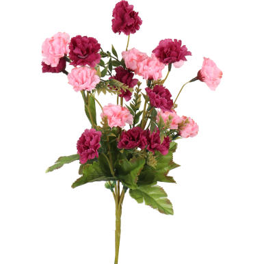 Bukiet różowo-bordowych jesiennych kwiatów