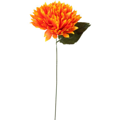 Chryzantema pojedynka w kolorze pomarańczowym 65 cm
