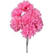 Bukiet 7 dużych chryzantem w kolorze różowym