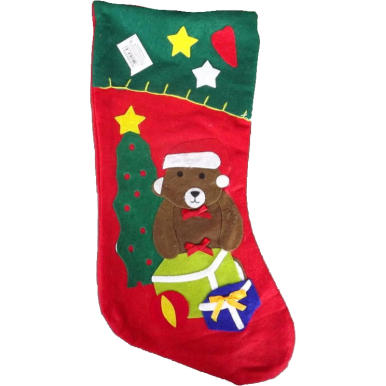 Skarpeta Dekoracyjna z Wzorem Misia 45x25cm