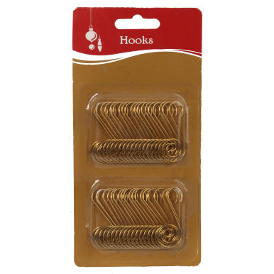 Komplet 40 szt haczyk&oacute;w w kolorze złotym