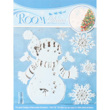 Naklejki świąteczne na okno bałwan