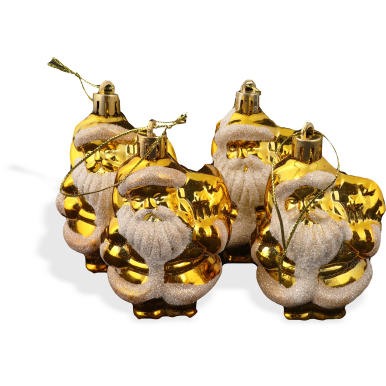 Komplet 4 bombek, Mikołaj&oacute;w, SY16DGZ-270