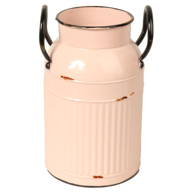 Kanka Vintage w Kolorze Pudrowego Różu z Efektem Postarzenia 21x13 cm