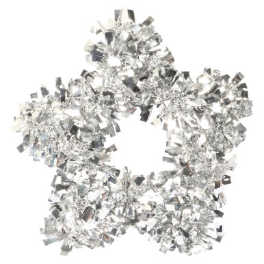 Zawieszka gwiazda z folii srebrnej