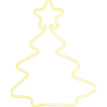 Świąteczna Dekoracja LED - NeonoBiałe Drzewko Bożonarodzeniowe 55x44 cm