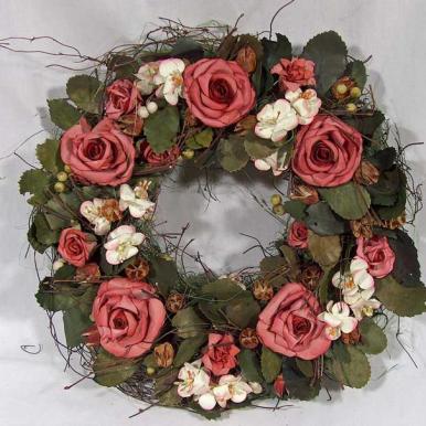 Wianek zielono brązowy