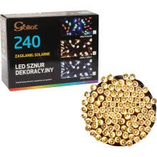 Solarne Lampki Choinkowe LED - 240 Światełek Koloru Ciepłego Białego