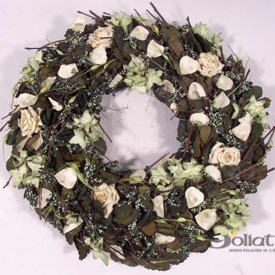 Wianek biało zielony [61200425]