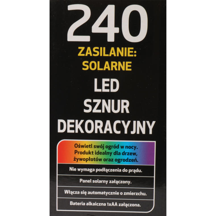 LAMPKI 240 LED-SOLARY  MULTI