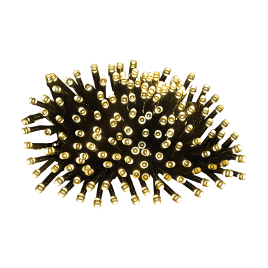 Programowalne Lampki Choinkowe LED 144 Ryż - Ciepły Biały, Zasilanie Sieciowe, do Użytku Zewnętrznego IP44