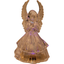 Akrylowa Figurka Anioła z Kolorowym Podświetleniem LED na Baterie
