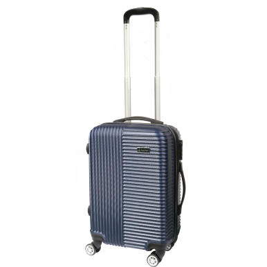 Walizka Kabinowa Kosmo 450 ABS Plus Granatowa z Przegrodą i Zabezpieczeniem błyskawicznym