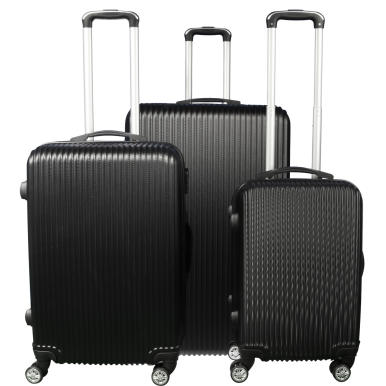 Walizka podróżna Kosmo 1100, Duża, Czarna, z Tworzywa ABS PLUS, 4 Kółka, Teleskopowa Rączka, Zamek Szyfrowy