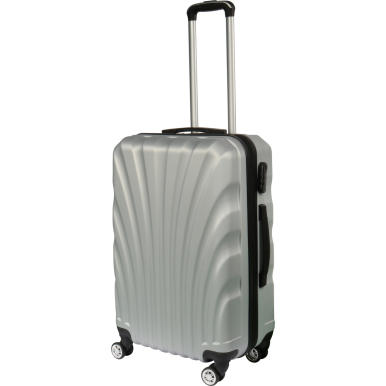 Matrix 1100 - Wytrzymała Walizka Podróżna ze Stelażem i Kółkami, Kolor Srebrny