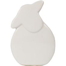 Baranek Wielkanocny z Białej Ceramiki - Elegancka Dekoracja Świąteczna 10cm