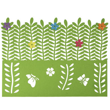 Podkładka deserowa wiosenna zielona 41x30 cm