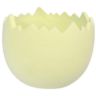 Skorupka ceramiczna pojemnik na rzeżuchę zielona 11 cm